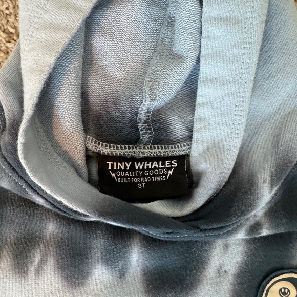 Tiny Whales Toddler Boy Surf Hoodie Blue and Grey size 3T, EUC - Picture 3 of 4